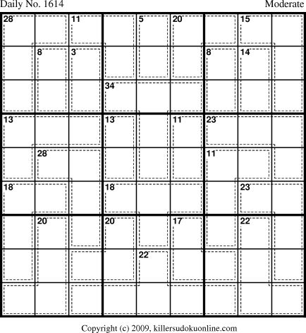 Killer Sudoku for 5/20/2010