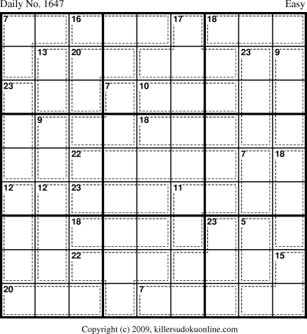 Killer Sudoku for 6/22/2010