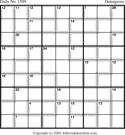 Killer Sudoku for 4/25/2010