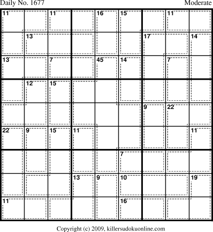 Killer Sudoku for 7/22/2010
