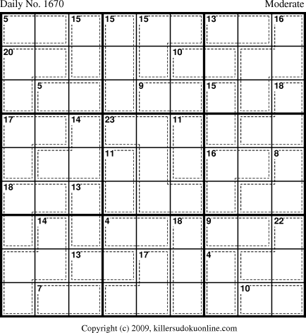 Killer Sudoku for 7/15/2010