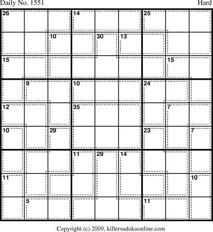 Killer Sudoku for 3/18/2010