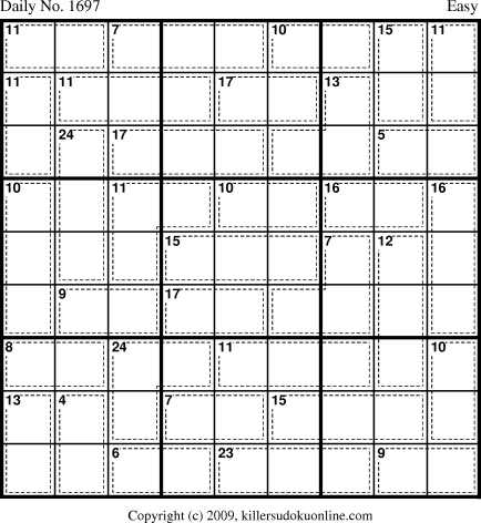 Killer Sudoku for 8/11/2010