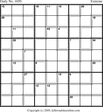 Killer Sudoku for 6/25/2010