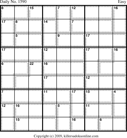Killer Sudoku for 4/26/2010