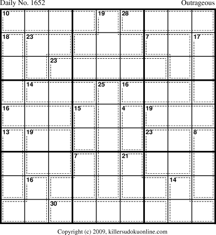 Killer Sudoku for 6/27/2010