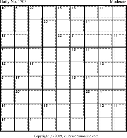 Killer Sudoku for 8/17/2010