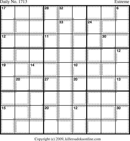 Killer Sudoku for 8/27/2010