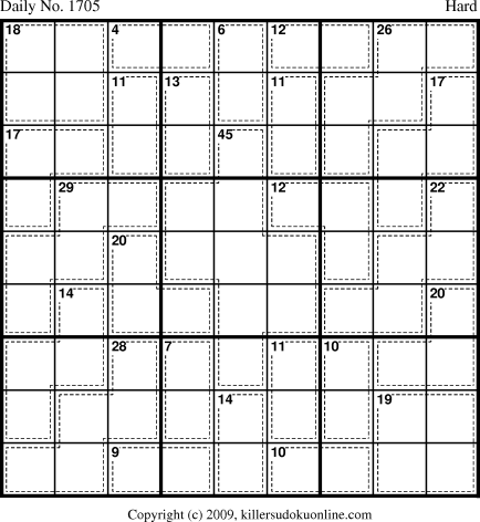 Killer Sudoku for 8/19/2010