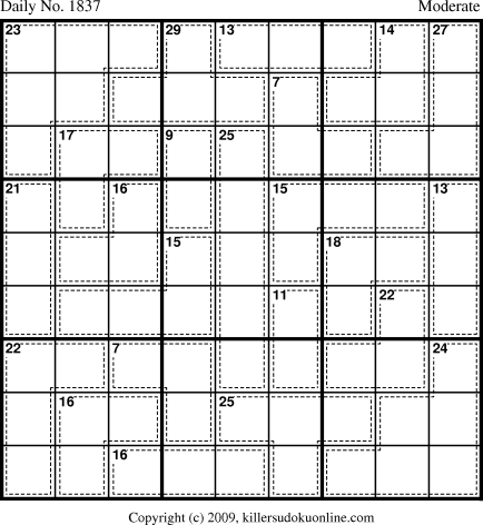 Killer Sudoku for 12/29/2010