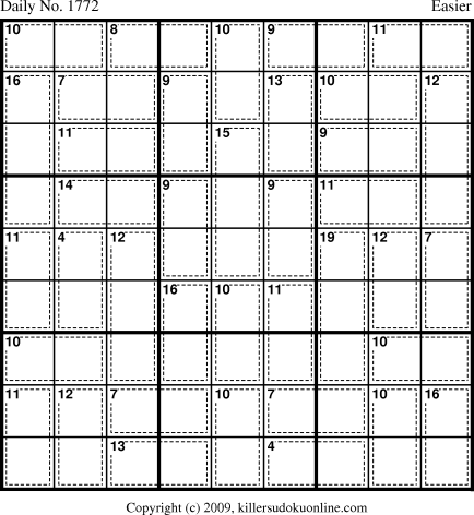 Killer Sudoku for 10/25/2010