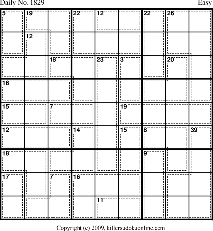Killer Sudoku for 12/21/2010