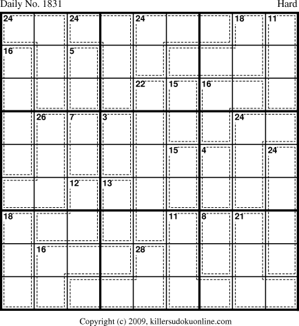 Killer Sudoku for 12/23/2010