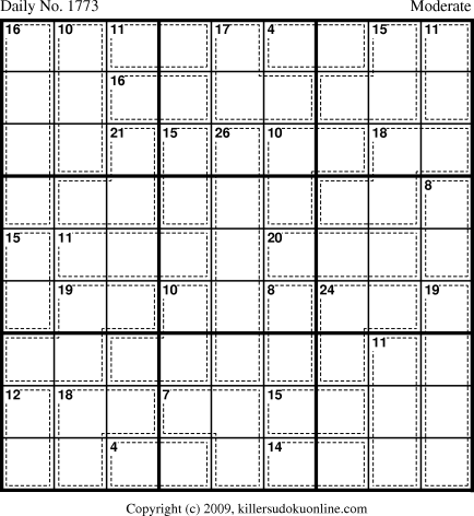 Killer Sudoku for 10/26/2010