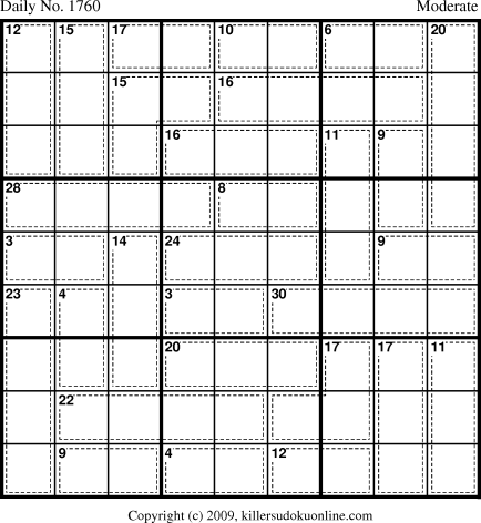 Killer Sudoku for 10/13/2010