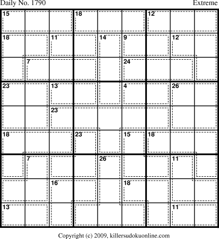 Killer Sudoku for 11/12/2010