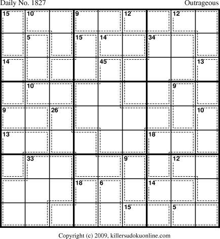 Killer Sudoku for 12/19/2010