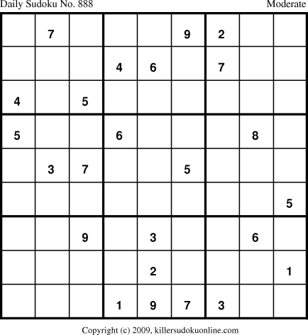 Killer Sudoku for 8/8/2010