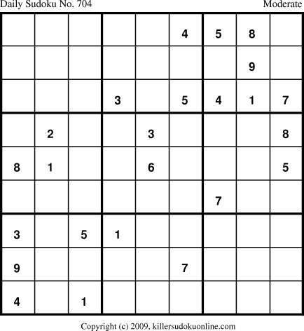 Killer Sudoku for 2/5/2010