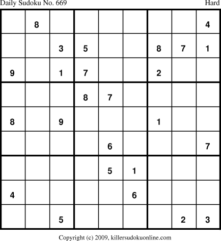 Killer Sudoku for 1/1/2010