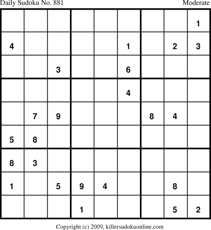 Killer Sudoku for 8/1/2010