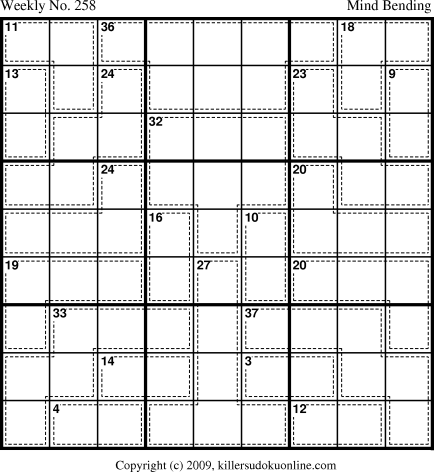 Killer Sudoku for 12/13/2010