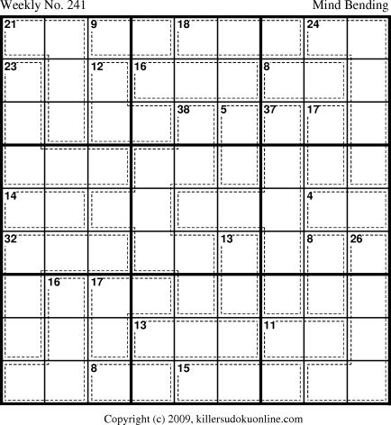 Killer Sudoku for 8/16/2010