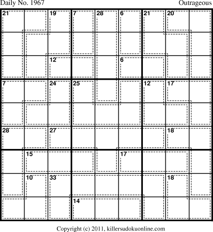 Killer Sudoku for 5/8/2011