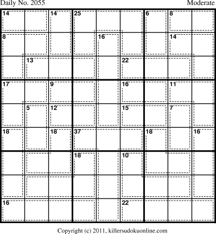 Killer Sudoku for 8/4/2011
