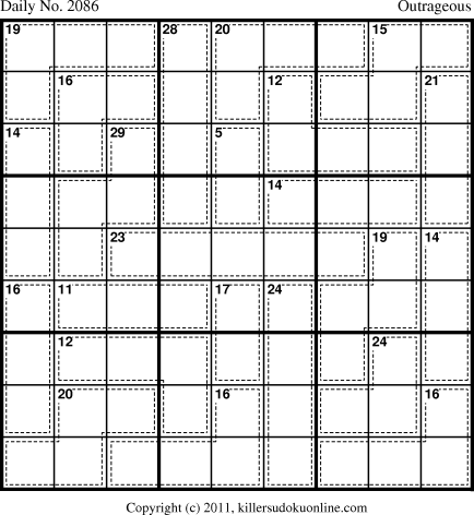 Killer Sudoku for 9/4/2011