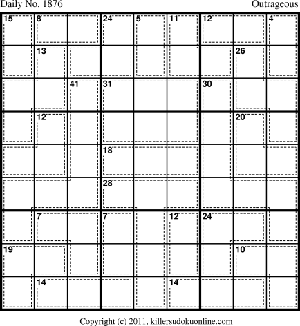 Killer Sudoku for 2/6/2011
