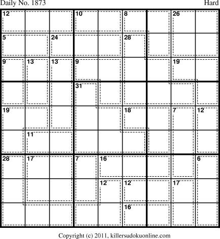 Killer Sudoku for 2/3/2011