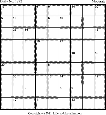 Killer Sudoku for 2/2/2011