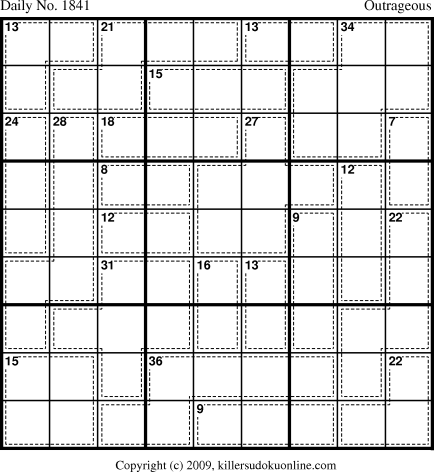 Killer Sudoku for 1/2/2011