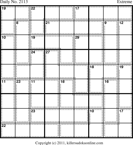 Killer Sudoku for 10/1/2011