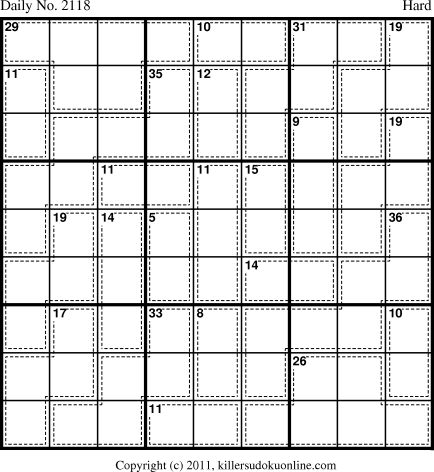Killer Sudoku for 10/6/2011