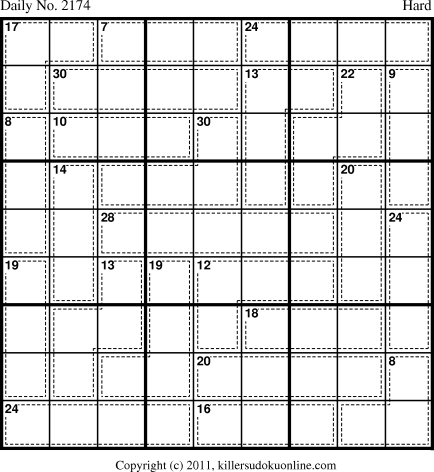 Killer Sudoku for 12/1/2011