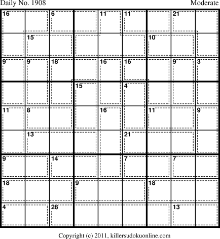 Killer Sudoku for 3/10/2011