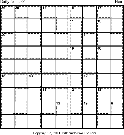 Killer Sudoku for 6/11/2011