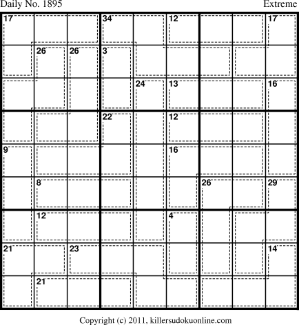 Killer Sudoku for 2/25/2011