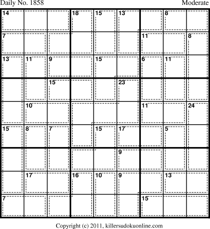 Killer Sudoku for 1/19/2011