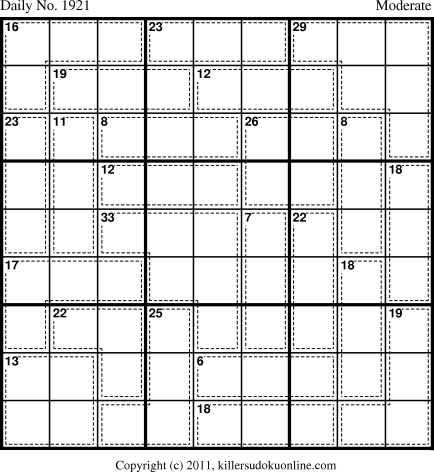 Killer Sudoku for 3/23/2011