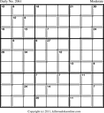 Killer Sudoku for 8/10/2011