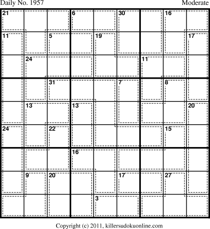 Killer Sudoku for 4/28/2011