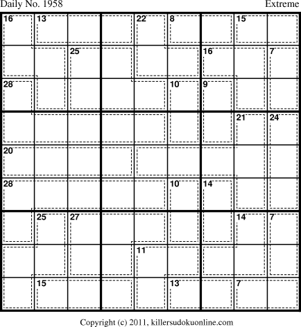 Killer Sudoku for 4/29/2011