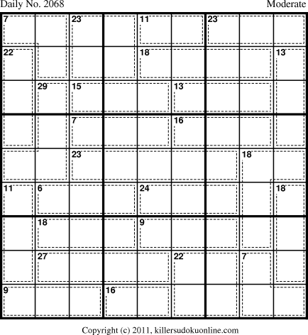 Killer Sudoku for 8/17/2011