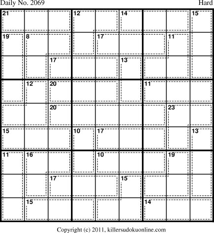 Killer Sudoku for 8/18/2011