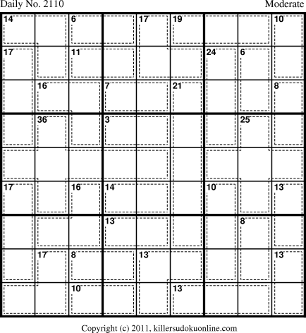 Killer Sudoku for 9/28/2011