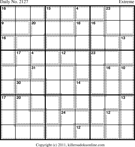 Killer Sudoku for 10/15/2011