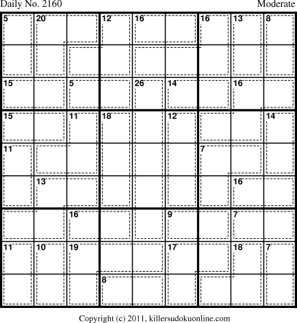 Killer Sudoku for 11/17/2011